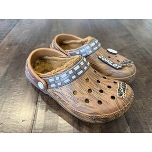 CROCS Brown Loafers with Fur Lining